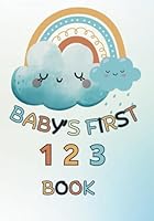 Babys First Number Book: Baby Shower 123 Coloring Pages Guest Book Activity For Party B0DDQ325MT Book Cover