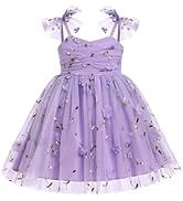 IDOPIP Baby Girls Tutu Dress Summer Sleeveless Backless Princess Birthday Party Dresses Smocked R...