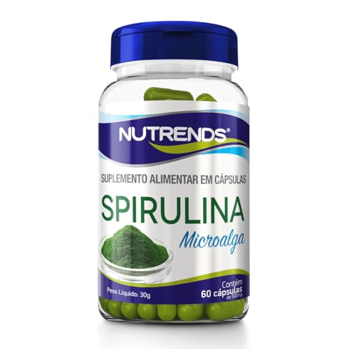 Nutrends - Spirulina VEGAN 500mg, 60 cápsulas