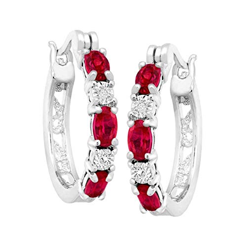 Cadeau de rencontre pour femmes : boucles d'oreilles rubis Cellacity