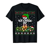 Funny Matching Family Ugly The Ice Cream Elf Christmas Men Women Kids T-Shirt