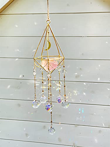 image for jia ning Handmade Suncatcher Gold Plated, Handmade Rainbow Rainbow Cry