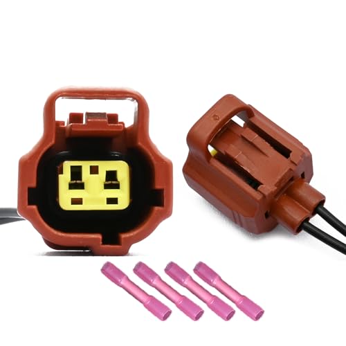 GROBARPART 2 Pcs Engine Variable Valve Timing Vvt Variable Camshaft Timing Vct Control Solenoid Connector Wiring Harness Pigtail Plug Wire Compatible with Ford 4.6L 5.4L Replace# 8L3Z-6M280-B