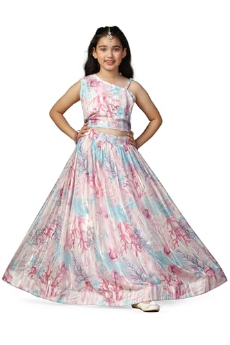Image of Fashion Dream Girl's Georgette Readymade Lehenga Choli Set|lehenga for kids|kids lehenga
