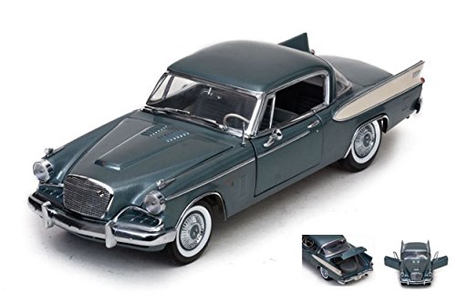 Sunstar SS6151 Studebaker Golden Hawk 1957 Metallic Blue 1:18 MODELLINO Die Cast Compatible con