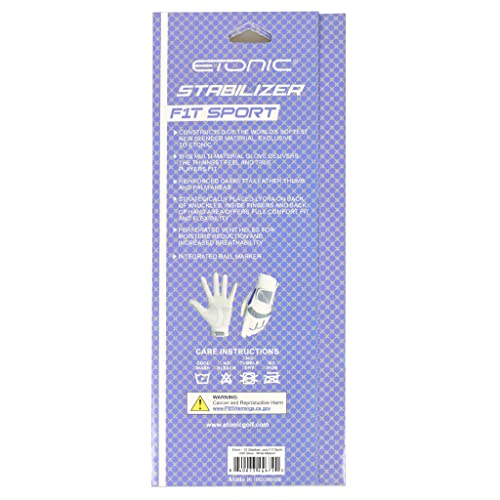 Etonic Golf Ladies Lrh Stabilizer F1T Sport Glove White Small #TOP3