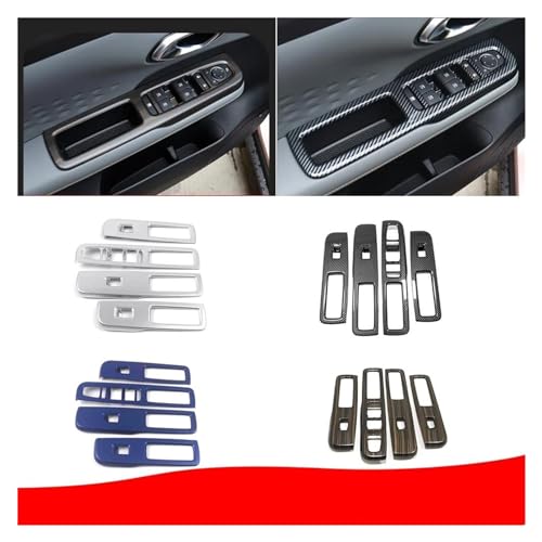 Bouton commande vitres Aion Y 2021-2023 | Accessoire déco intérieur auto ABS marron - 2