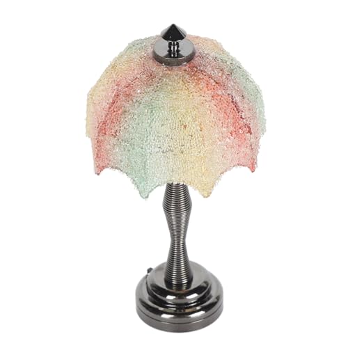 Base de metal para mini lámpara de pie de casa de muñecas con luz LED 6