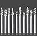 10pcs Carbide Burrs Set, 1/4