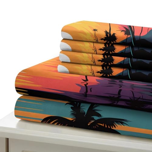 Parure de lit 140x200 hypoallergénique et résistante avec fermeture éclair