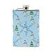 Produktbild FGRYGF Winter Snowflakes and Christmas Tree Stainless Steel Flachmann,Pocket Flagon,Camping Wine Pot,Gift for Men or Women