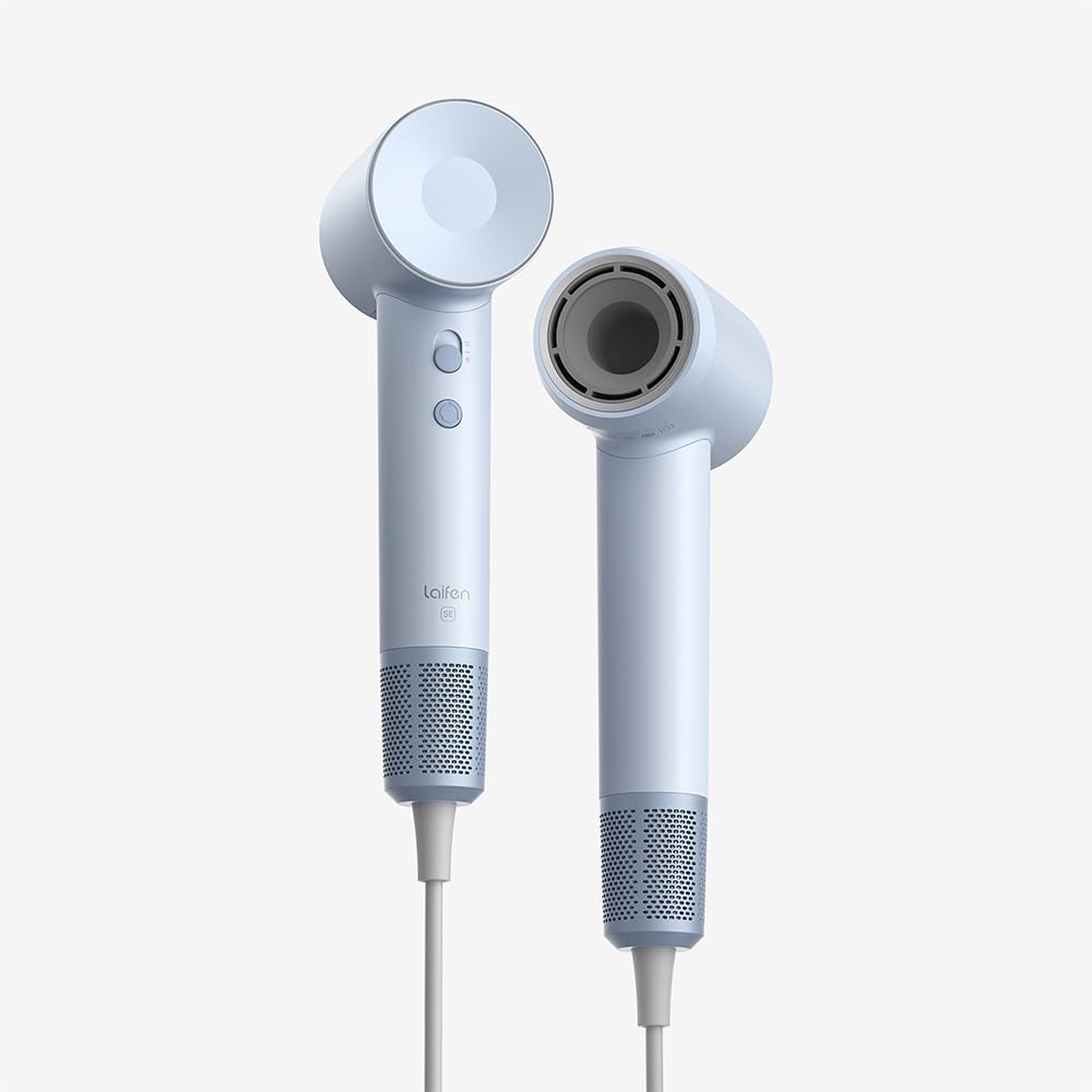 Laifen SE Special – Asciugacapelli veloce e silenzioso con tecnologia agli ioni – Con accessori per lo styling – Blu