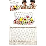 profit.relaxed ぬいぐるみ 収納 ハンモック おしゃれ 収納ネット 1個 (100cmワイド)