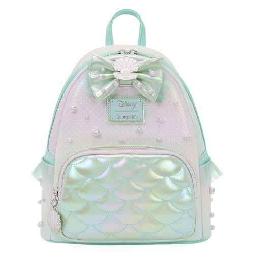 Loungefly The Little Mermaid Iridescent Pearl Mini Backpack