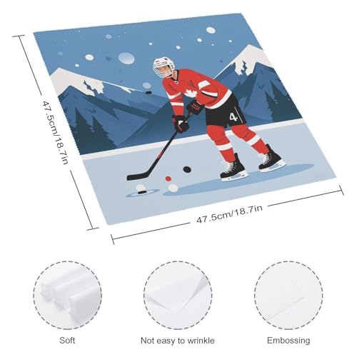 Servilletas de Tela Ice Hockey Player 6 PCS miniatura 2