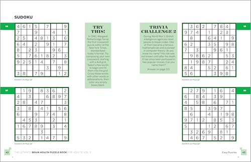 image for The Ultimate Brain Health Puzzle Book for Adults, Vol. 2: Even More Cr