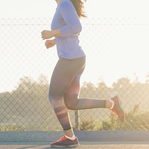 Image of Women's & Men's Breathable Athletic Running Low Cut Socks Cotton Cushioned Ankle Tab Socks, 5 Pairs