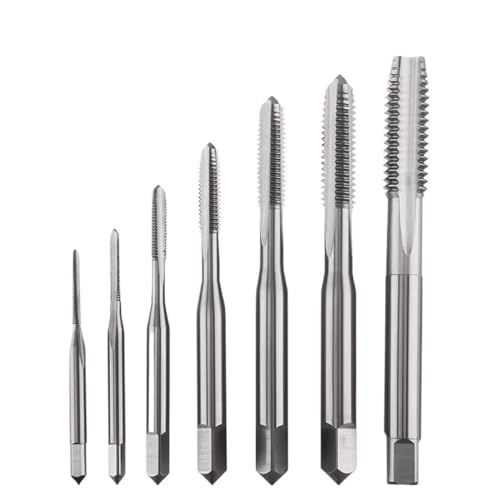 Left Hand Screw Machine Reverse Thread Tap Drill Bits Straight Flute Size M20 M22 M23 M24 5Pcs(Color:M24x1.75)