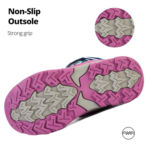 Boys Girls Snow Boots Waterproof Slip Resistant Winter Outdoor Warm Shoes for Toddler Little Kids4