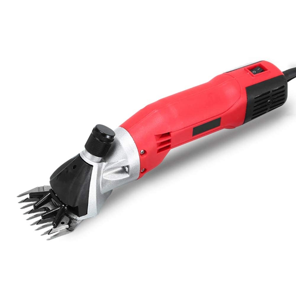 Tijeras eléctricas para esquilar ovejas de 900 W Tijeras para esquilar ovejas Tijeras de Lana con Eje Flexible para Cabras para Afeitar la Lana de Las ovejas,Cuchillo Recto de 9 Dientes