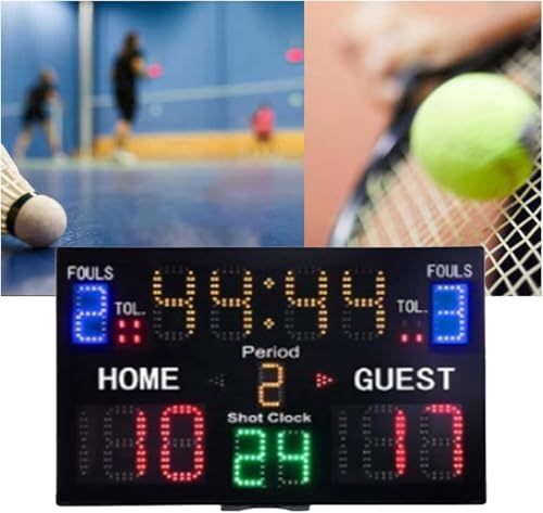 Marcador Electrónico Multifuncional para Baloncesto Interior miniatura 5