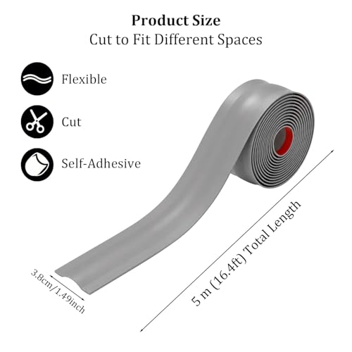 Cache-câbles auto-adhésif flexible : couvre-fils mural et de sol pour masquer 5m