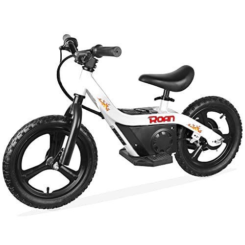 Pequeña Bicicleta eléctrica Infantil. No tiene Pedales. 100W. Rueda de 12"