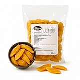 Alucra Getrocknete Mango & kandiert 1 kg - Getrocknete Früchte aus Thailand - Mangostreifen getrocknet - Trockenfrüchte Natur - Mango getrocknet vegan - Dried Mangos Premium Trockenfrüchte