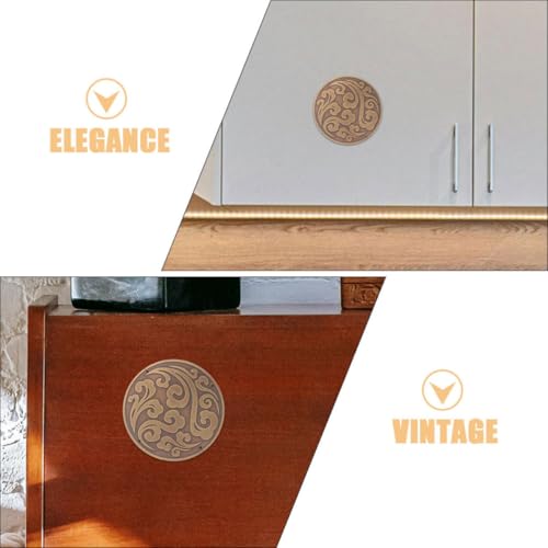 Decoración de habitaciones con adorno de latón redondo Homoyoyo para puertas vintage 8