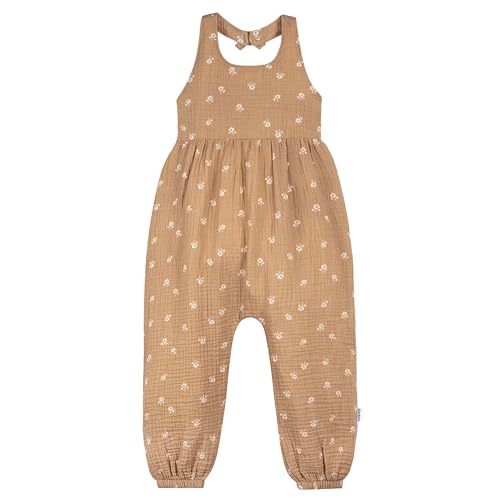 Gerber Baby Girls' Toddler Halter Neck Gauze Romper Jumpsuit