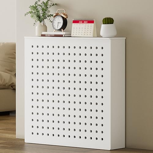 Couvercle de radiateur moderne blanc pour cacher les vannes et tuyaux
