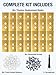 36Pcs Titanium Replacement Blades for Luba & Yuka All Series, Heavy Duty Robotic Lawn Mower Blades Kit with Screwdriver, Screws, Washers for Efficient Lawn Cutting(Gold)