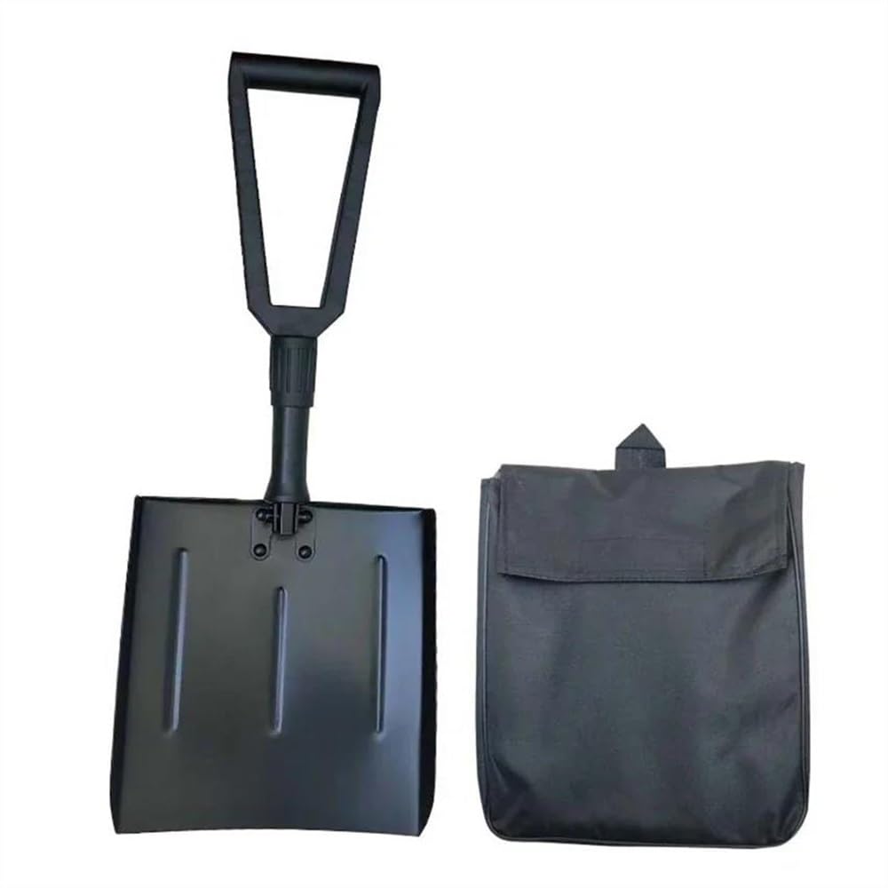 Rascador de hielo para coche Pala De Nieve De Emergencia Para Coche, Pala De Nieve Plegable Aluminio, Pala Utilitaria Deportiva Ligera Con Bolsa Para Coche Camping Al Aire Libre Rascadores de hielo pa