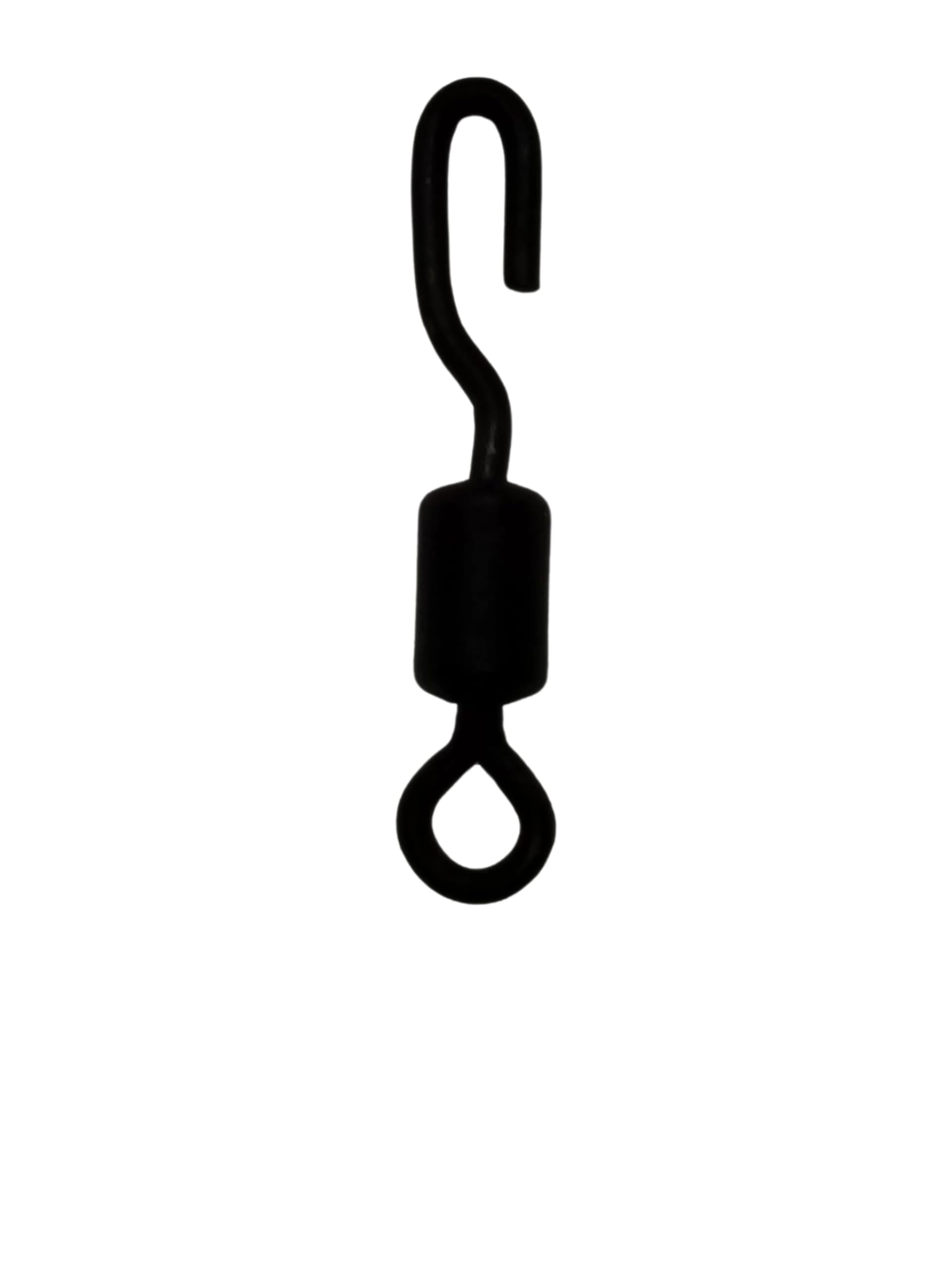 End Tackle Spinner Swivel Standard, Size 11, Black Non-Glare Design (50)