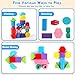Imagen de POWZOO 3 en 1 Montessori Juguetes de Cuentas de Cordones de Madera