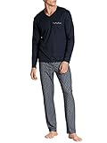 CALIDA Herren Relax Swiss Edition Pyjamaset, Dark Sapphire, 52-54
