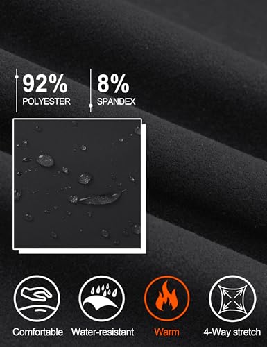 TACVASEN Winter Golf Pants for Men Fleece Lined Work Business Casual Dress Slacks Water Resistant Stretch Warm Trousers3