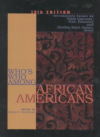 Who's Who Among African Americans (Who's Who Am... 0787636347 Book Cover