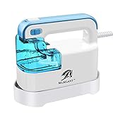 MLMLANT Steamer Plancha de Cepillo a Vapor Planchar para Vestidos la Ropa Viaje,Pequena Mini Portátil Vertical Verticales Planchado & Planchas do al Horizontal,Modo de Mano Trabajo Dual,Hogar Oficina