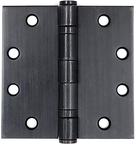 Hinge Outlet Heavy Duty 5 Inch Square, Oil Rubbed Bronze Commercial Door Hinges Ball Bearing, Non-Removable Pin, 2 Pack #TOP16