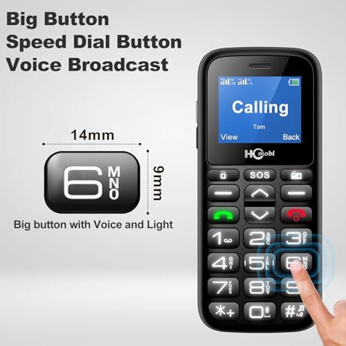 4G LTE Unlocked Senior Cell Phone SOS Calling Seniors Feature Phone Type-C Charger Basic Phone for Elderly Unlocked Feature Cell Phone with Charging Dock with SpeedTalk SIM Card - Image 3