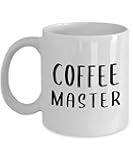 Gifts for Coffee Master Lovers Coffee Mug Tea Cup - 11oz Novelty - Caffeine Addict Java Coffee Shop Barista Foodie Food Themed Funny Cute Gag Idea