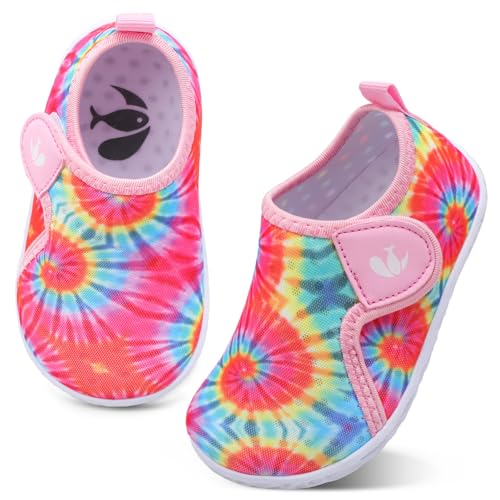 Image of FEETCITY Boys Girls Water Shoes Kids Aqua Socks Quick Dry Barefoot for Beach Swimming Pool