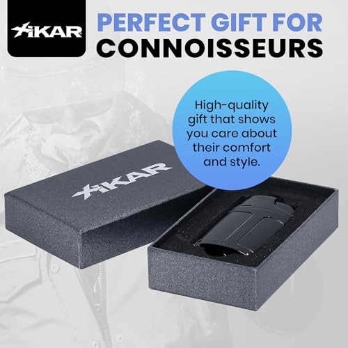 Encendedor Xikar ELX Llama Doble con Punch 9mm Negro miniatura 6