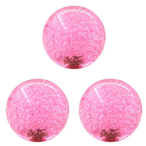 Akfldms 3X Joystick de Cristal con Manejar Superior de Bola, Balancín, Cabeza de Tornillo M6, Joysticks para Juegos, Piezas de Repuesto DIY Fáciles de Instalar