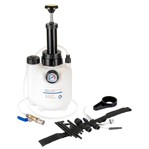 YaoFaFa 3L Getriebeölpumpe mit 12PCS Adaptern Getriebeöl Einfüllgerät Manuelle Getriebeöl Transferpumpe mit Manometer Getriebeflüssigkeitspumpe Flüssigkeitstransferpumpe