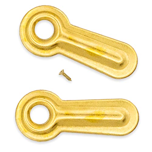 Image of Picture Frame Backing Clips Black 1 inch with Screws Large Size 100 Pack - Retaining Clips for Picture Frames - Ridge Turnbuttons 100 Tabs and 100 Screws