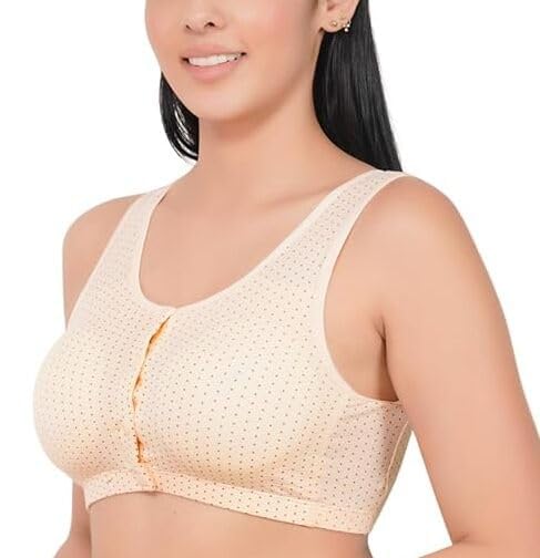 jalodari Women's Cotton New Moms Front Padded Open Feeding Bra Maternity Baby Nursing Plus Size-picture-21