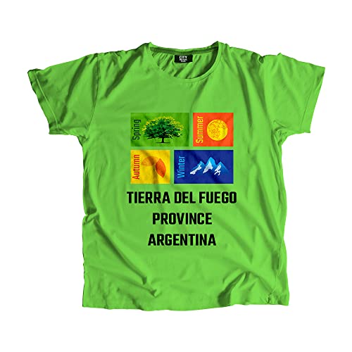 T-shirt Terre de Feu Argentine pour homme et femme vert lagon
