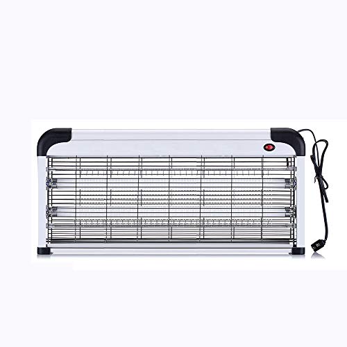 GENGJ Lámpara Anti-Insectos  Repele-Mosquitos  Exterior e Interior  Ultravioleta  Área Trabajo 200m²  Colgador  Sin químicos  Bandeja de Goteo  Inodoro  Plateado